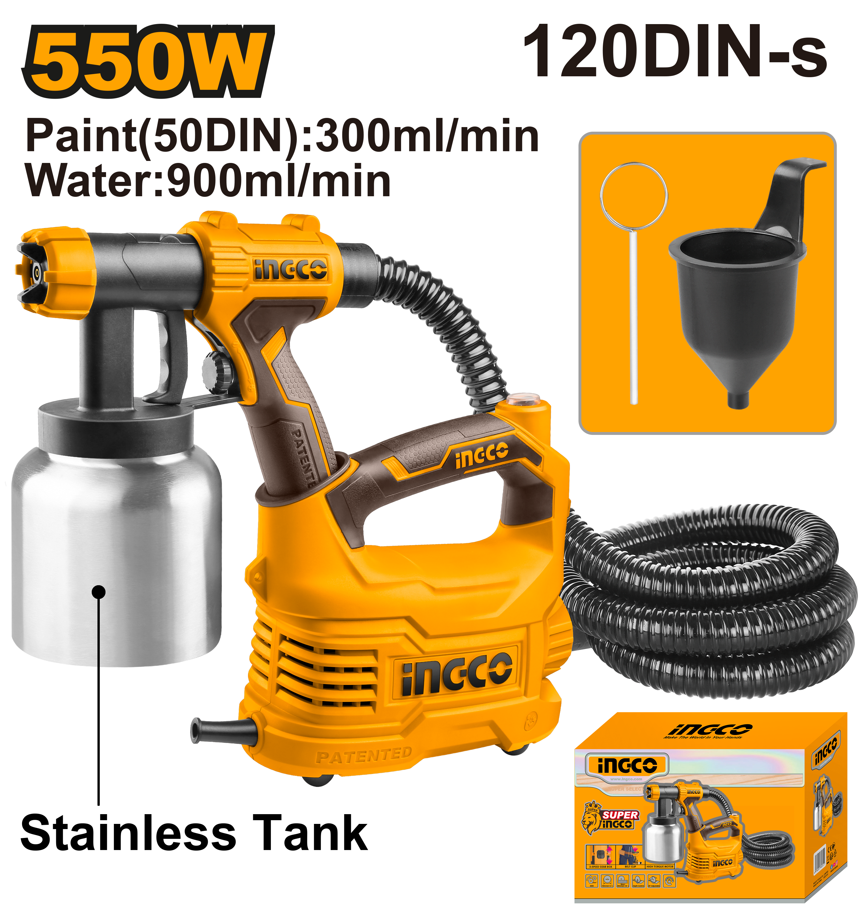 INGCO HVLP Spray Gun - SPG5008-2 Main image