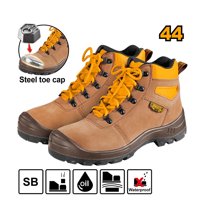 INGCO Steel Toe Cap Safety Boots - SSH02SB.41, 43, 44, 45