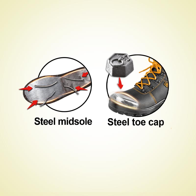 INGCO Steel Toe Cap & Midsole Safety Boots - SSH04S1P.42, 44& 45