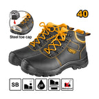 INGCO Steel Toe Cap Safety Boots - SSH04SB.38, 40, 41, 42, 44, 45 & 46