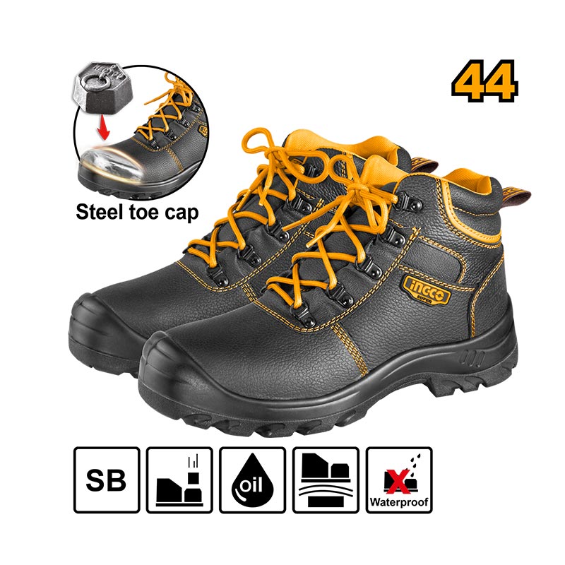 INGCO Steel Toe Cap Safety Boots - SSH04SB.38, 40, 41, 42, 44, 45 & 46