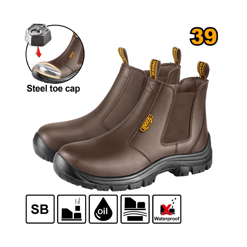 INGCO Steel Toe Cap Safety Boots - SSH08SB.39, 41, 42, 43, 44, 45 & 46