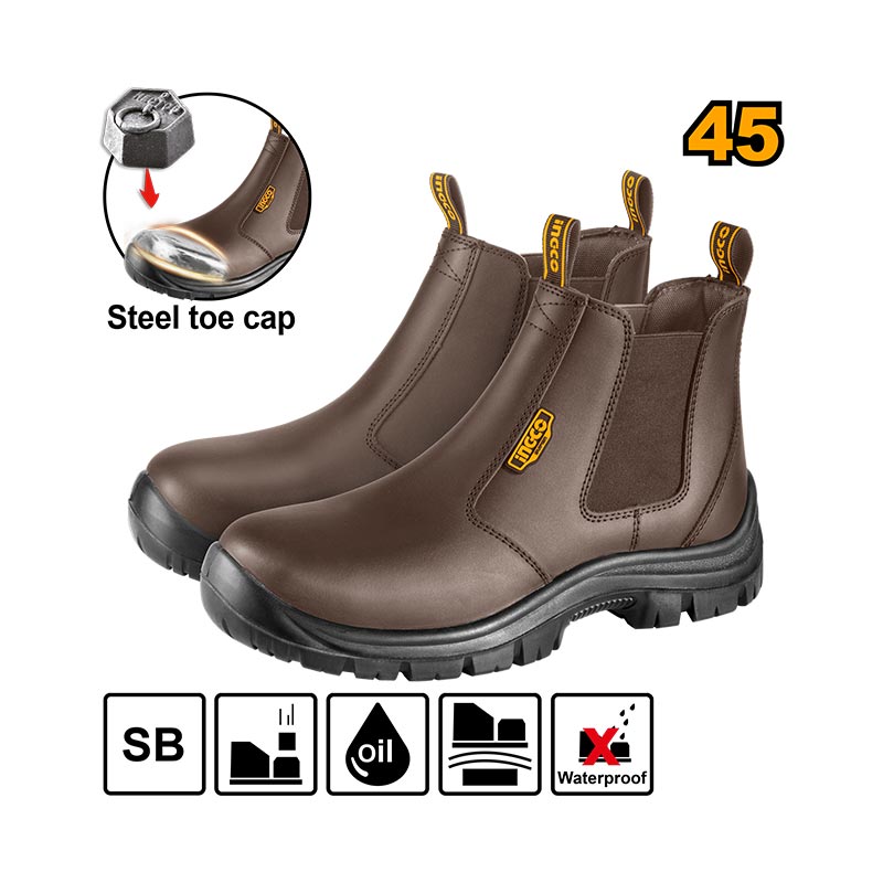 INGCO Steel Toe Cap Safety Boots - SSH08SB.39, 41, 42, 43, 44, 45 & 46