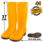 INGCO 100% New PVC, Anti-Slip Sole, 37CM Rain Boots - SSH092L SIZES 39, 40, 41, 42, 43, 44, 45, 46