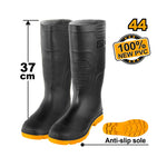 INGCO 100% New PVC, Anti-Slip Sole, 37CM Rain Boots - SSH092LYB SIZES 39, 41, 42, 43, 44, 45, 46