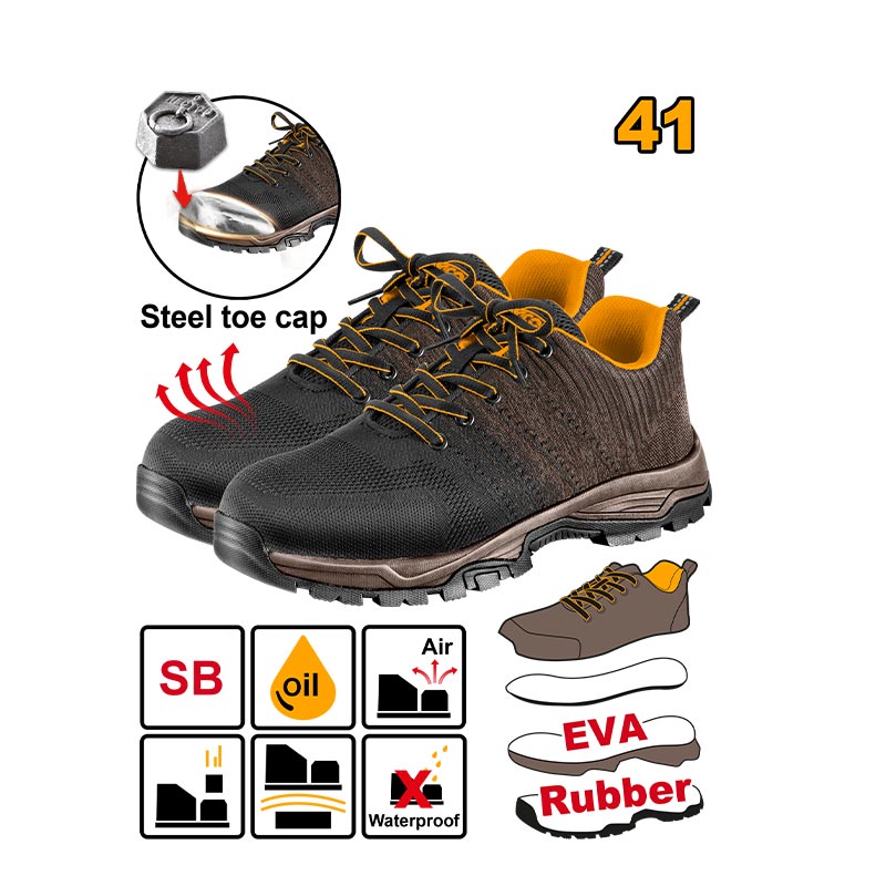 INGCO Steel Toe Cap Safety Boots - SSH82SB.41, 42, 43, 44 & 45