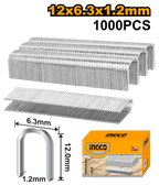 INGCO 12x6.3x1.2MM Staples - STS0412