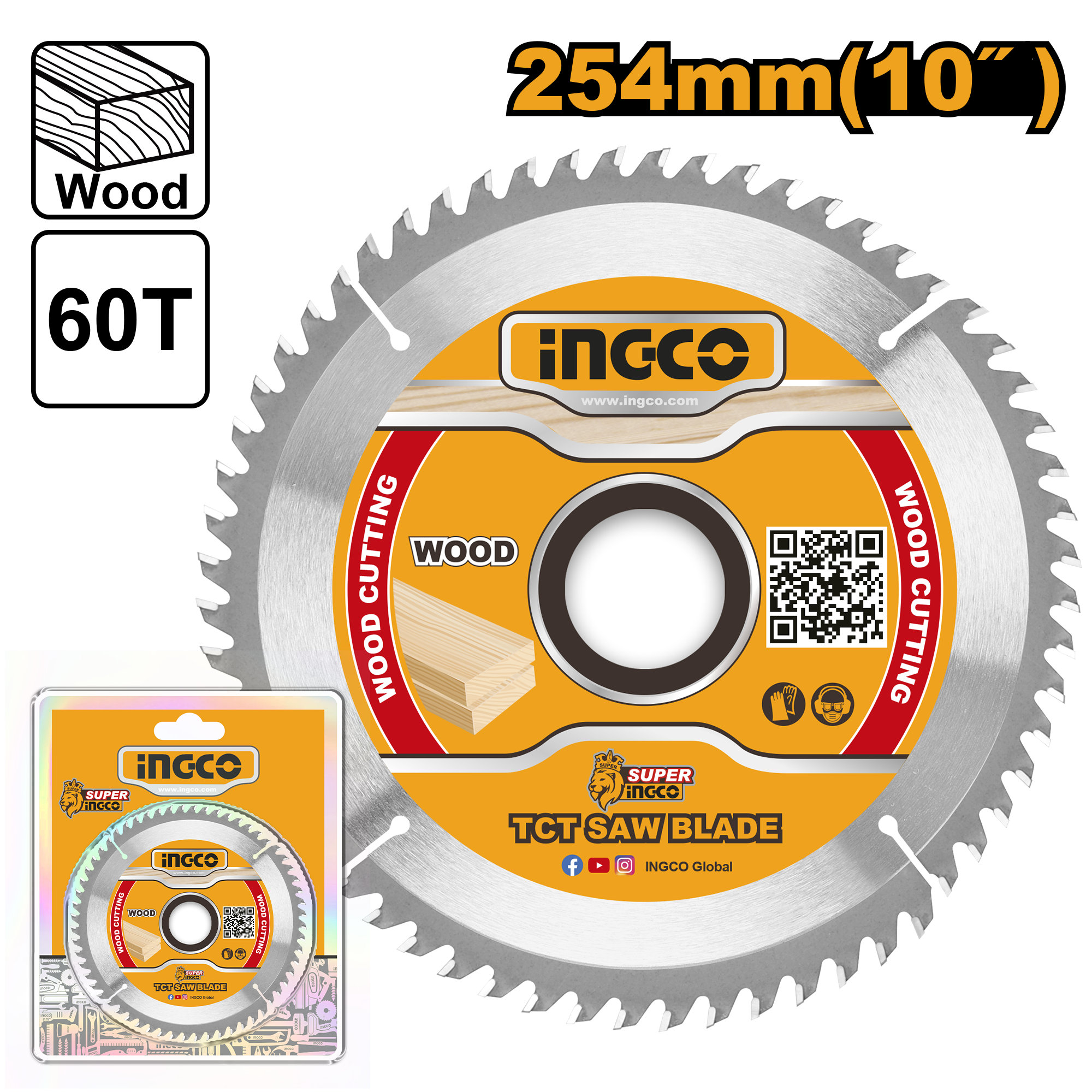 INGCO 254MM (10") TCT Saw Blade - TSB125423