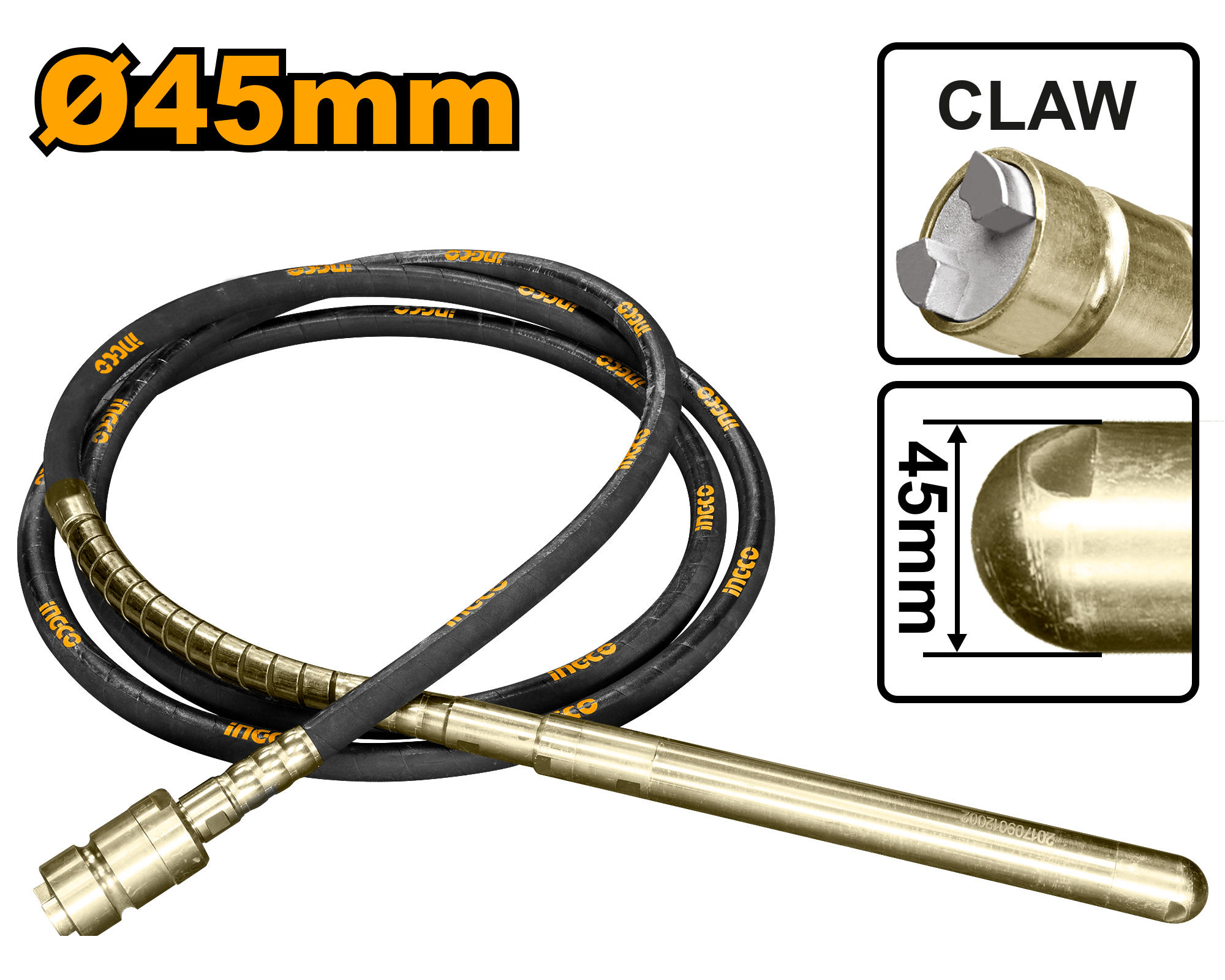 INGCO 45MM Vibrator Poker - VBP1451 Main image