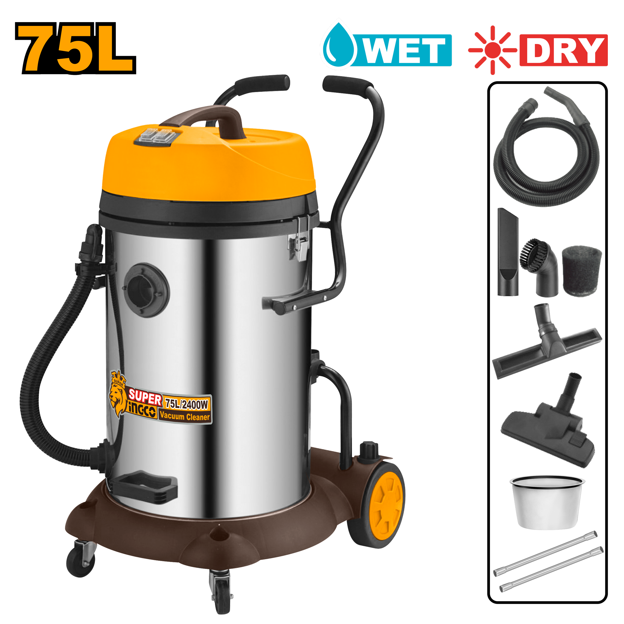 INGCO 75L Vacuum Cleaner - VC24751