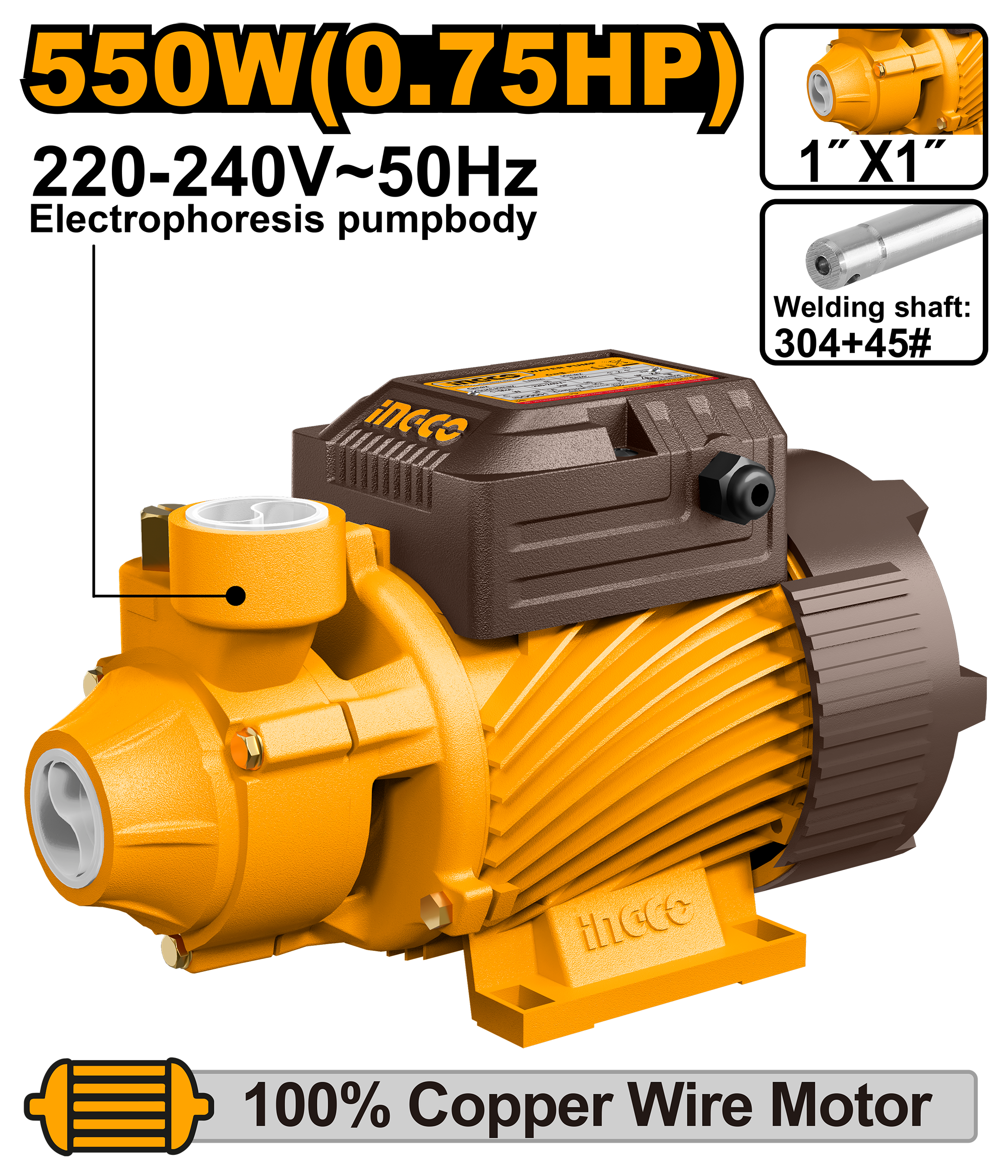 INGCO Water Pump - VPM55068