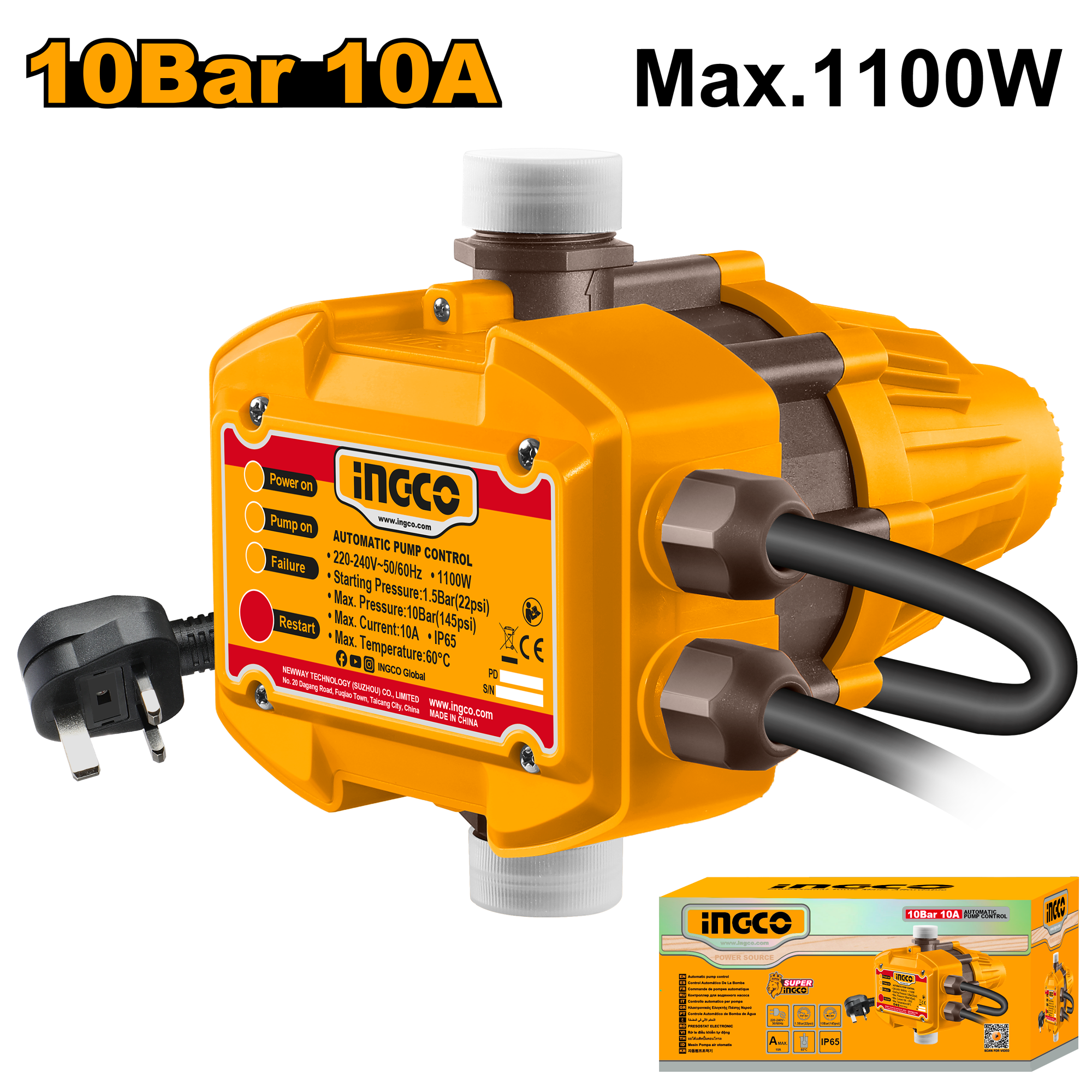 INGCO Automatic Pump Control - WAPSCP12-8