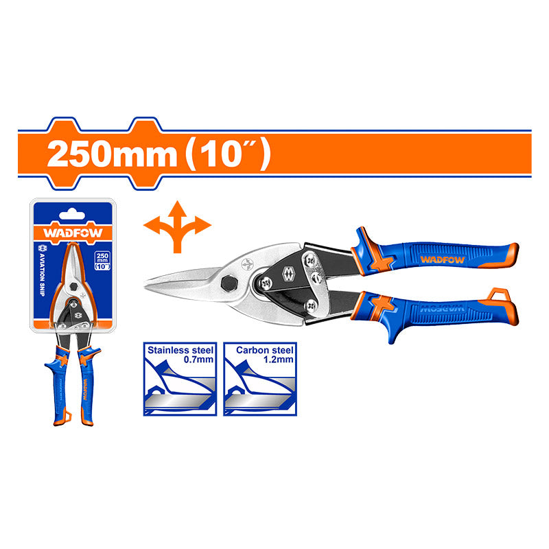 WADFOW 250MM (10") Straight Aviation Snip - WAS2410