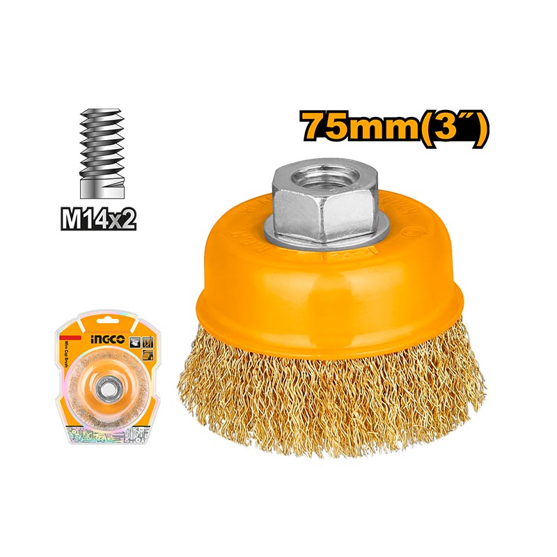 INGCO 75MM (3") Wire Cup Brush - WB10751
