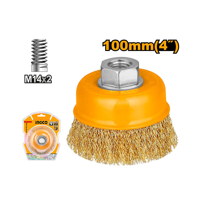 INGCO 100MM (4") Wire Cup Brush - WB11001