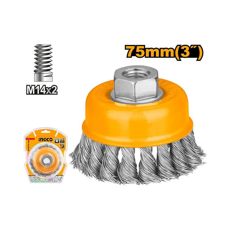 INGCO 75MM (3") Wire Cup Brush - WB20751