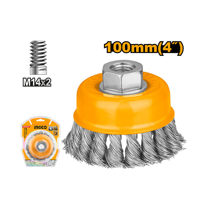INGCO 100MM (4") Wire Cup Brush - WB21001