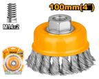 INGCO 100MM (4") Wire Cup Brush - WB21001