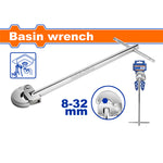 WADFOW 8-32MM Basin Wrench - WBF1732
