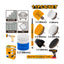 INGCO 11 Pcs Cleaning Brush Set - WCB1101