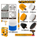INGCO 11 Pcs Cleaning Brush Set - WCB1101