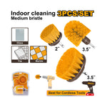 INGCO 3 Pcs Medium Bristle Brush Set - WCBM0301
