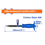 WADFOW 300x18x4MM (12"x23/32"x5/32") Concrete Chisel - WCC1304
