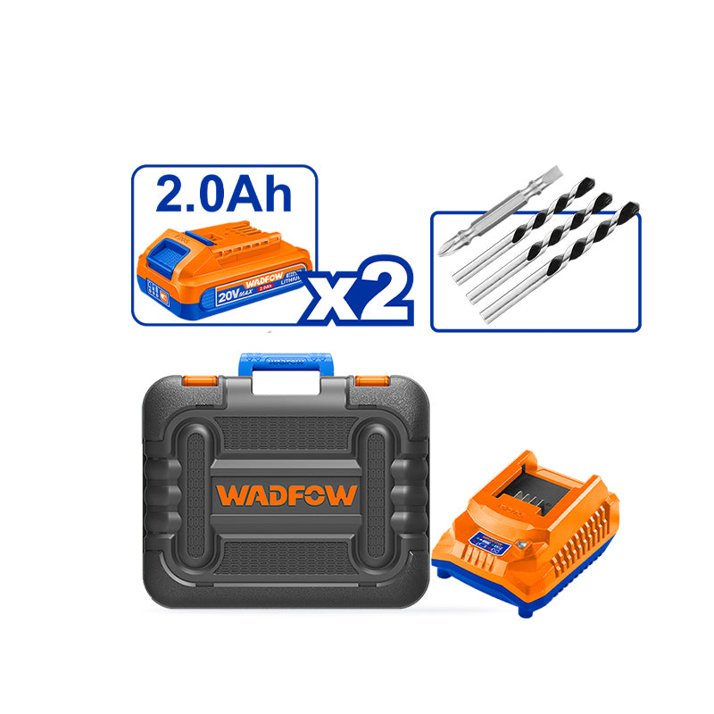 WADFOW 62N.m Compact Brushless Cordless Impact Drill - WCDP6281