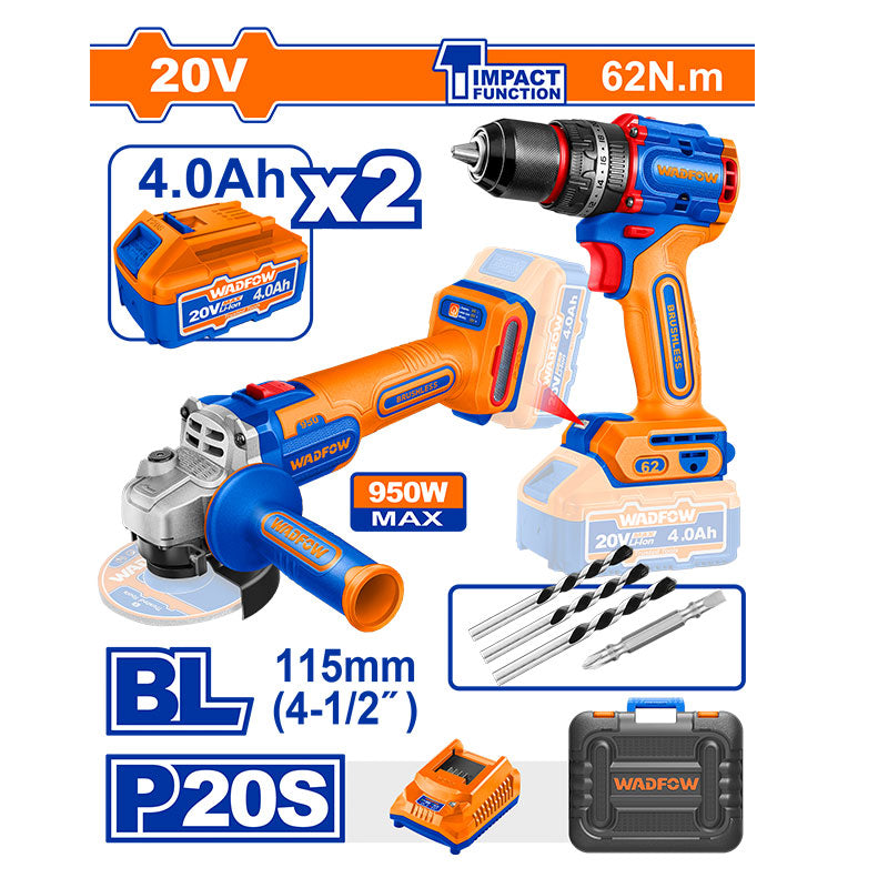 WADFOW Cordless 2 PCs Combo Kit - WCK20273