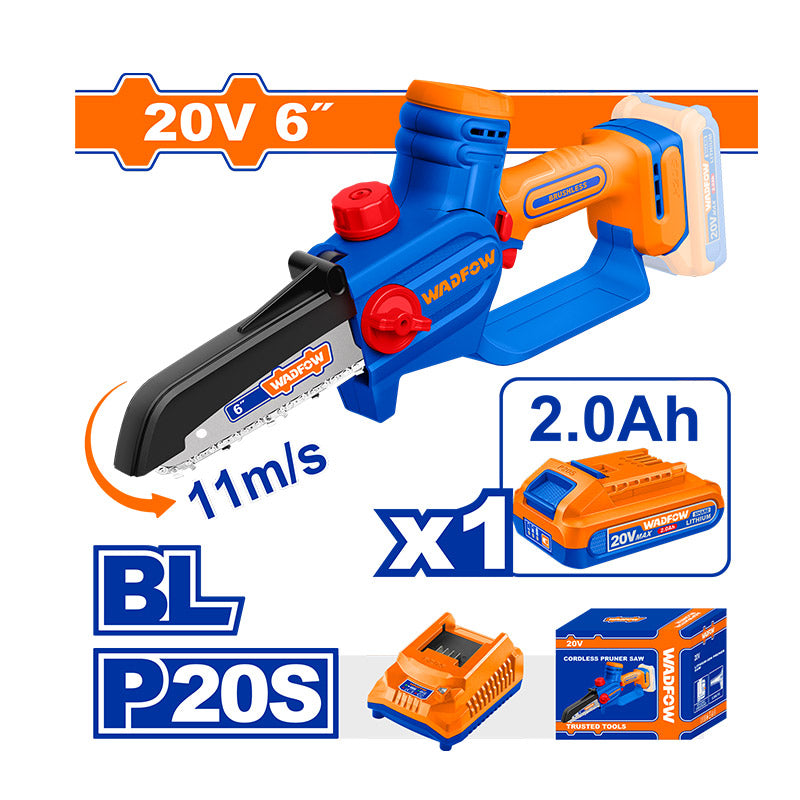WADFOW 20V, 6" Cordless Pruner Saw - WCLP562