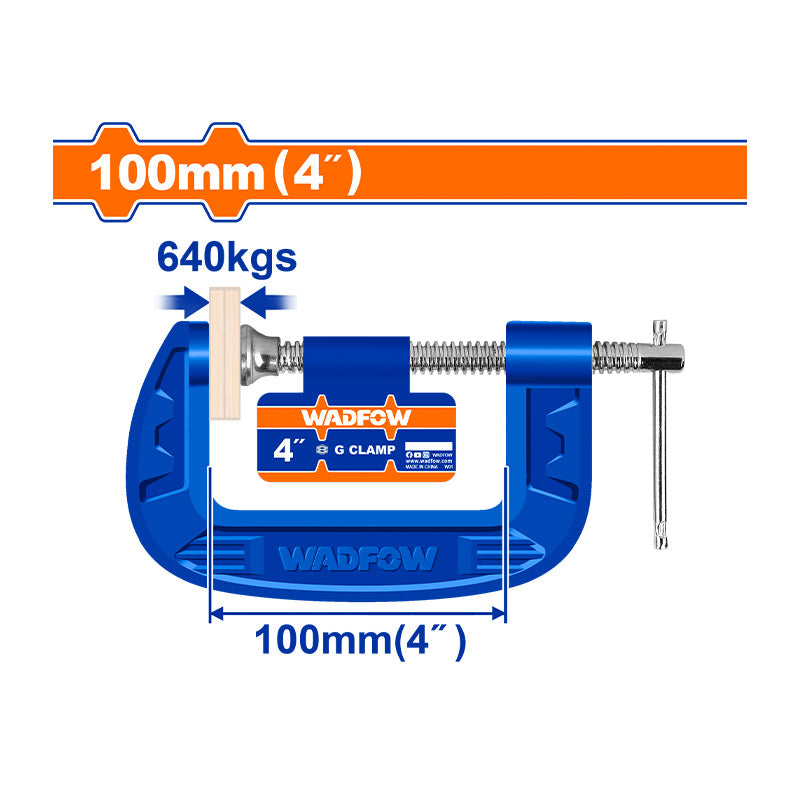 WADFOW 100MM (4") G Clamp - WCP1104