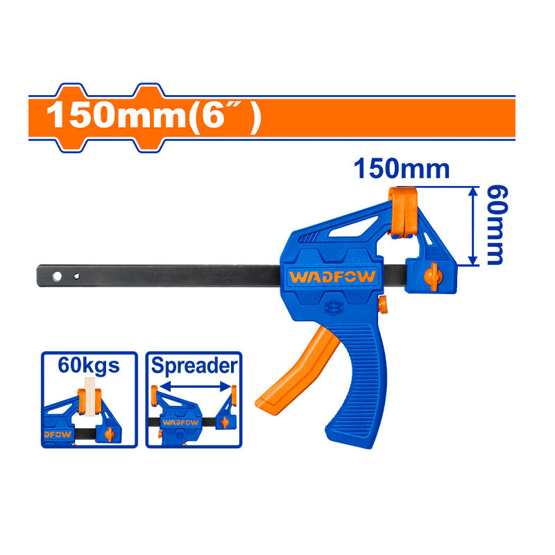 WADFOW 150MM (6") Quick Bar Clamps - WCP4306