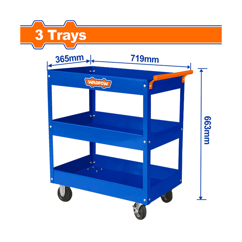 WADFOW 719x365x663MM Tool Cart WCS1A13