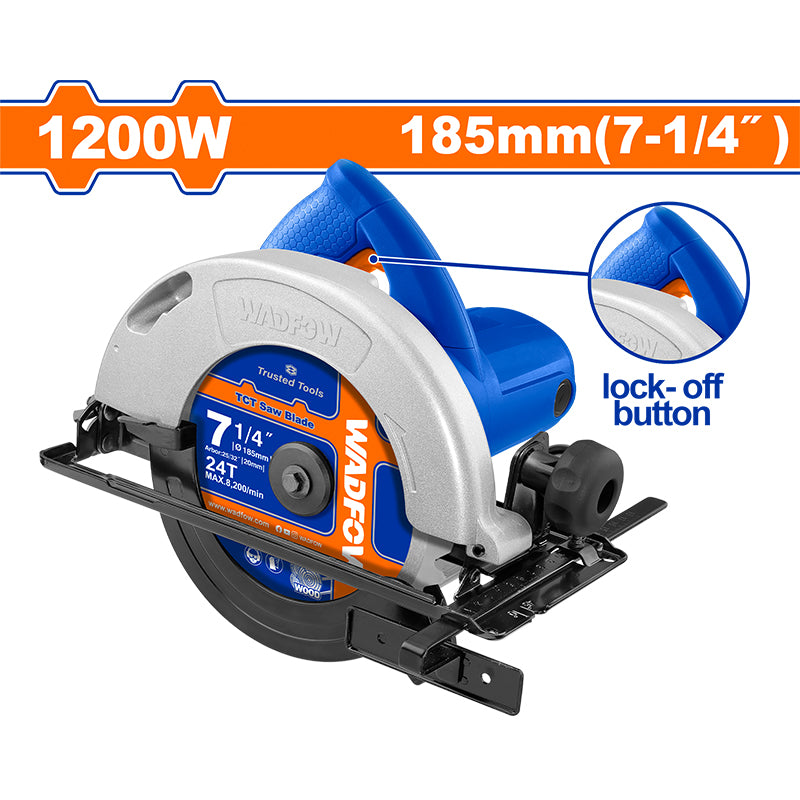 WADFOW 1200W, 185MM Circular Saw - WCW1512001