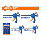 WADFOW 4PCs Quick Bar Clamp Set - WCZ4E21