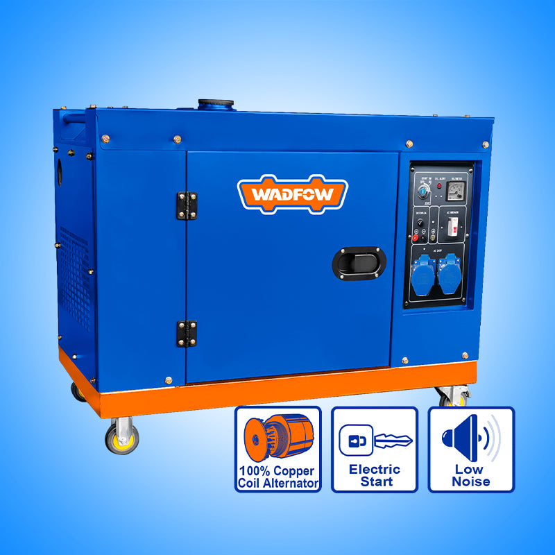 WADFOW 8.0kW Single Phase Silent Diesel Generator - WDG2A100