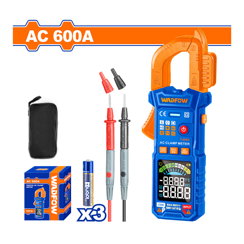 WADFOW 600A Digital AC Clamp Meter - WDM6505