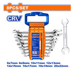WADFOW 8 PCs Set Double Open End Spanner Set - WDS2208