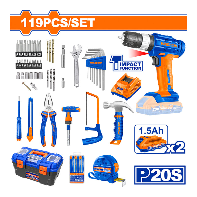 WADFOW 119 PCs Tools Set - WDT1B119