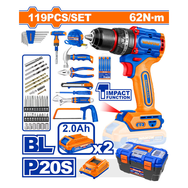 WADFOW 119 PCs Tools Set - WDT4B119
