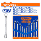 WADFOW 6-32MM 10 PCs Offset Ring Spanner Set - WFS5M10