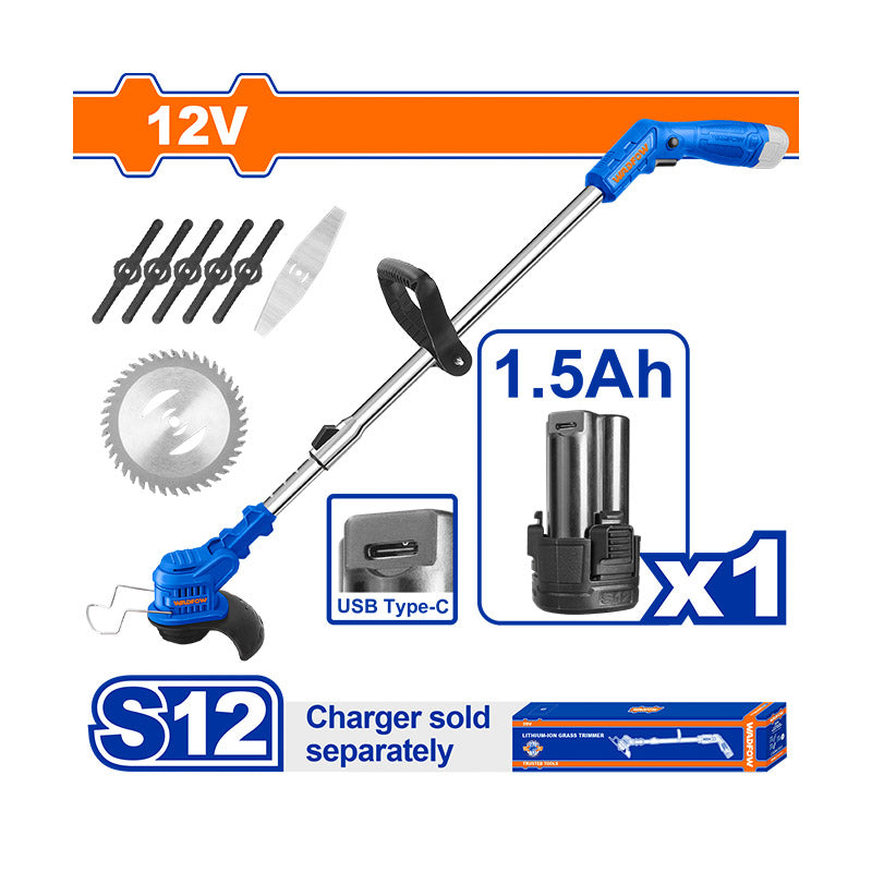 WADFOW 12V Cordless Grass Trimmer - WGTS512