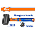 WADFOW 16 Oz Rubber Hammer - WHM7302