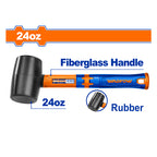 WADFOW 24 Oz Rubber Hammer - WHM7306