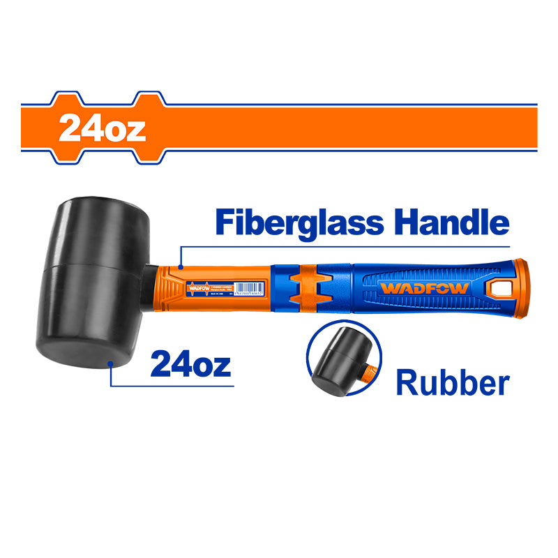 WADFOW 24 Oz Rubber Hammer - WHM7306