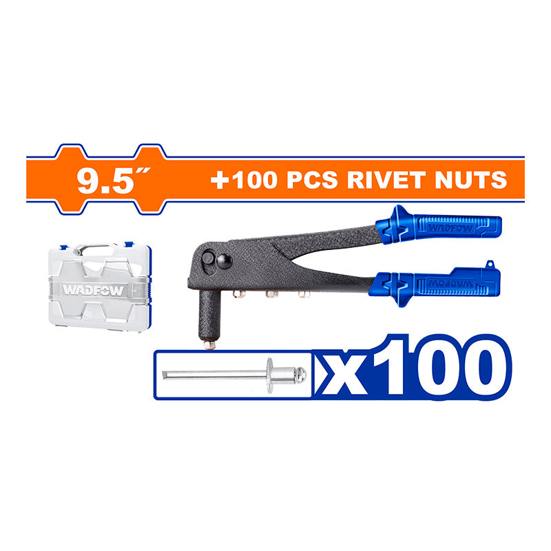 WADFOW 9.5" 101 PCs Hand Riveter and Rivets Kit - WHR1909
