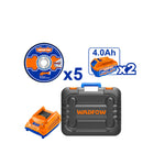 WADFOW 20V Cordless Angle Grinder - WLAPB522