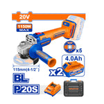 WADFOW 20V Cordless Angle Grinder - WLAPB522
