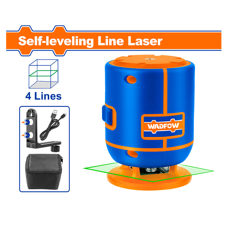 WADFOW Self-Leveling Line Laser (Green Laser Beams) - WLE1M04
