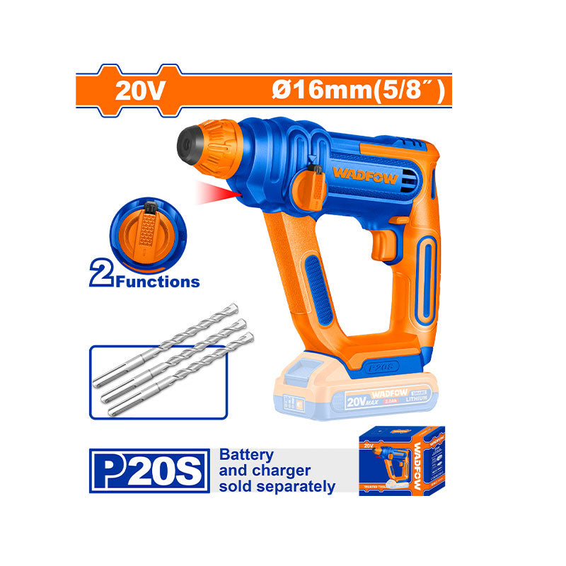 WADFOW 16MM Cordless Rotary Hammer - WLM1516